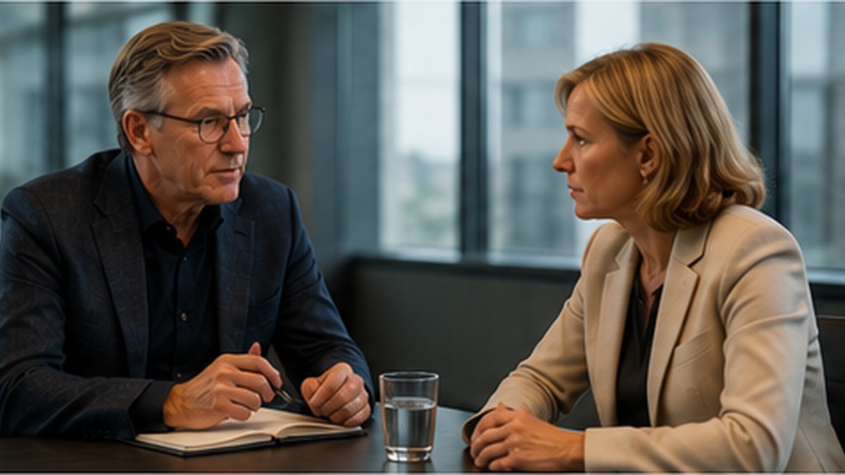 Executive in vertrouwelijk adviesgesprek